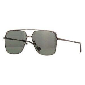New GUCCI Grey Square GG1099SA 001 Sunglasses Women